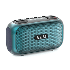 Akai Radio APR-700 2×3 W RMS Bluetooth 5.3 FM USB microSD RGB zeleni