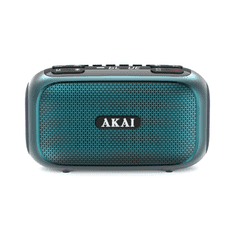 Akai Radio APR-700 2×3 W RMS Bluetooth 5.3 FM USB microSD RGB zeleni
