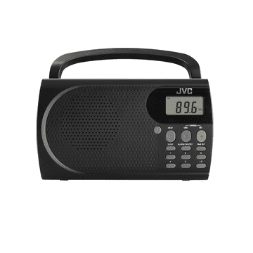 JVC Prijenosni radio RA-E431B FM 10 stanica LCD budilica Spavanje 0,5 W