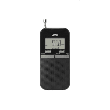JVC Prijenosni radio RA-E411B AM/FM 20 stanica LCD sat 0,25 W