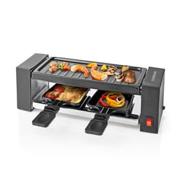 MELISSA Raclette roštilj 16300031 400 W za 2 osobe 23 × 10 cm crni