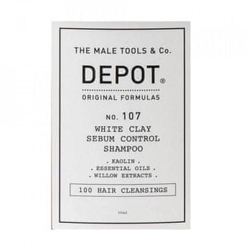 DEPOT NO.107 WhiteClay SebumControl šampon za masnu kosu 10 ml