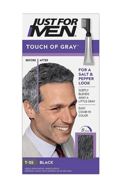 Just For Men Samo za muškarce Prava crna T55 Dodir sive 40 g