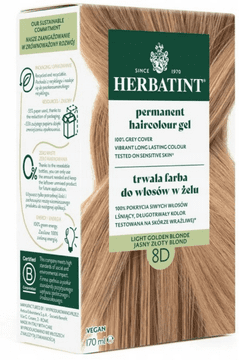 Herbatint boja za kosu 170 ml 8D svijetlo zlatno plava