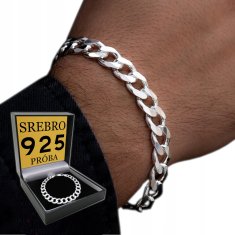 Muška srebrna narukvica FULL 8mm/24cm srebrna 925 narukvica