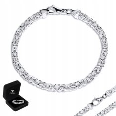 DEBELOST muške narukvice od 925 srebra Royal 5mm/23cm