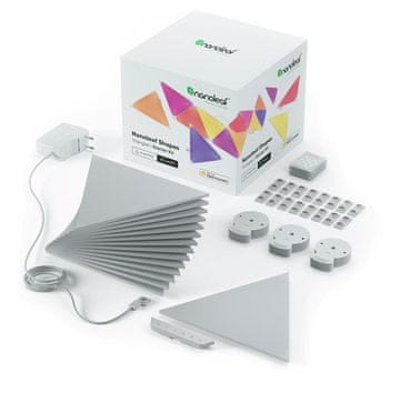 Početni komplet Nanoleaf Shapes Trokuti - Svjetlosni paneli (15 svjetlosnih panela)