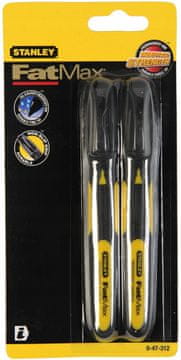 Stanley FATMAX CRNI MARKER OKRUGLI VRH 2 KOM.