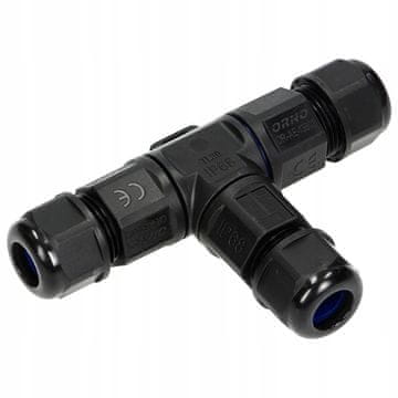 Orno T-SPOJNI KABELSKI KONEKTOR IP68, MAKS. 3X4MM2, 450V/25A