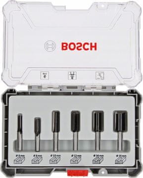 Bosch SET OD 6 DIJELOVA GLODALICA, DRŠKA 6 MM