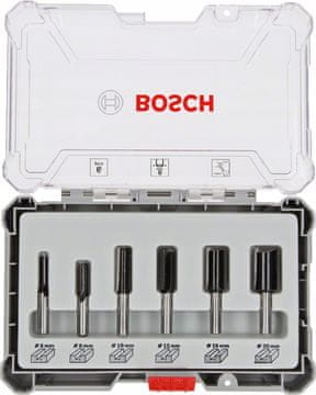 Bosch SET OD 6 DIJELOVA GLODALICA, DRŠKA 8 MM