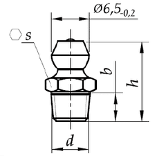 Eneron Mazalica ravna M6x0,75 2 kom