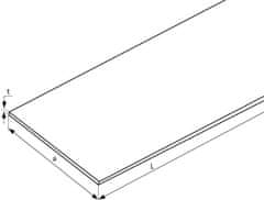 Almika Aluminijska ravna šipka 100x10 1000 mm