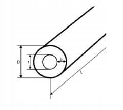 Almika Poliamidni PA6 rukav 70x30x1000 mm