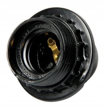 MET BAKELITNO GRLO S PRSTENOM E27 CRNO
