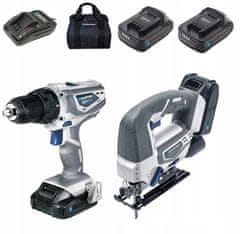 Blaupunkt SET BUŠILICE-ODVIJAČA + UDOBNE PILE 18V 2*2.0AH