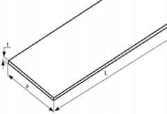 Almika Čelična ravna šipka 20x10, vučena 500 mm (50 cm)