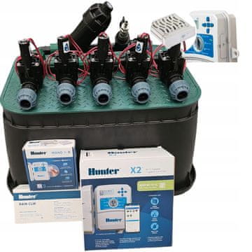 Hunter komplet od 5 dijelova: kolektor s filterom i kompresorom, X2, Wand, Rainclik, karter, PE 25