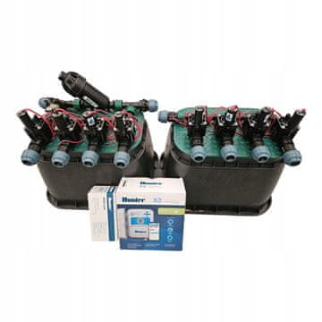 Hunter set od 8 dijelova: kolektor s filterom, X2, Rainclik, 2 bunara, PE 20