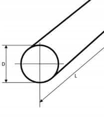 Almika Poliamidni valjak 150x1000mm PA6+MoS2 crni