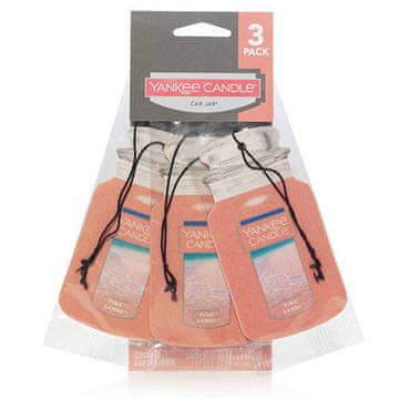 Yankee Candle staklenka za auto, 3 komada, ružičasti pijesak