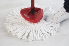 Spin Vileda Turbo 2in1 Spin Mop Zamjenska Krpa (1 kom, Bijela/Crvena)