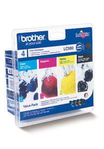 Brother LC-980 BK/C/M/Y (LC980VALBPDR), komplet originalnih tinti