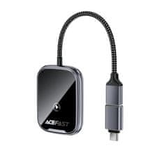 AceFast Acefast QC1 bežični adapter za CarPlay / Android Auto - siv