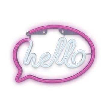 NEON TelForceOne NEON LED HELLO - Roza/Bijela