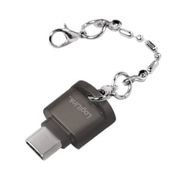Kart LogiLink čitač MicroSD kartica USB-C, privjesak
