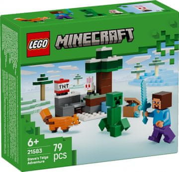 slomart LEGO Minecraft Kocke 21583 Steveova avantura u tajgi