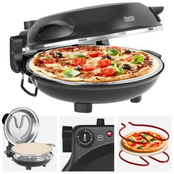 Teesa Kamena peć za pizzu od 1200 W do 420 °C SUPREME
