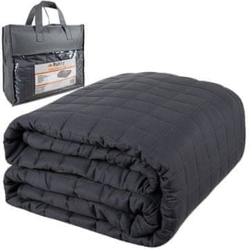 Northix Utegnuta deka 6 kg, 150x200 cm, dvostrana, siva