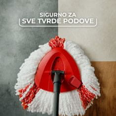Vileda TURBO mop s rotirajućom glavom i kantom s nožnom pedalom, komplet za čišćenje podova (163422)