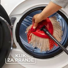 Vileda TURBO mop s rotirajućom glavom i kantom s nožnom pedalom, komplet za čišćenje podova (163422)