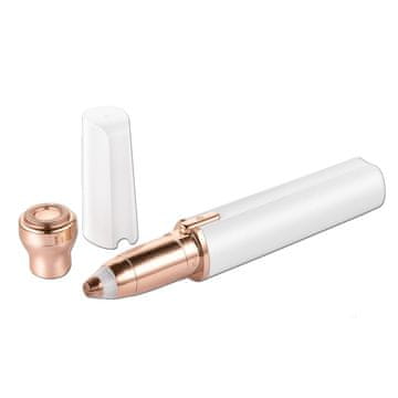 Northix Cenocco Beauty CC-9095: 2 u 1 trimer za obrve i brijač za lice, bijela boja