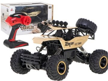 Northix RC auto Rock Crawler 1:12 4WD METAL zlatni