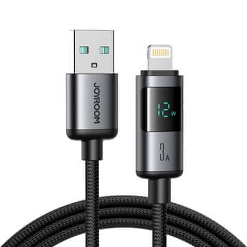 Northix Joyroom USB-A na Lightning kabel za brzo punjenje s zaslonom 3A, 1,2 m