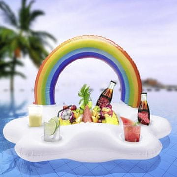 Cool Mango plutajući stol za napitke za bazen, napuhavajući od PVC-a, 60 x 40 x 41 cm - Pooltable