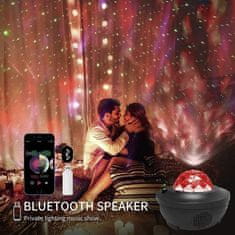 Cool Mango zvjezdani projektor s Bluetooth zvučnikom, LED svjetlom i daljinskim upravljačem - Skyprojector
