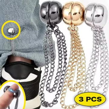 Cool Mango magnetne kopče za odjeću bez šivanja za prilagodbu širine, 3 komada - MagBuckle