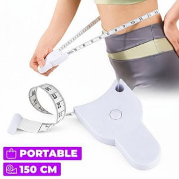 Cool Mango mjerna traka za tijelo za točna mjerenja, 150 cm, s mehanizmom zaključavanja - Bodytape