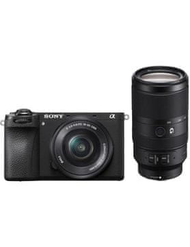 Sony Fotoaparat Alpha a6700 + objektivi Sony E PZ (16–50) i Sony SEL (70–350), crni (ILCE6700GBDI.EU)