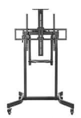 Gembird TVS-100T-01 Motorizirani podni TV stalak s podesivim visinom i kotačima 55"-100" Crni