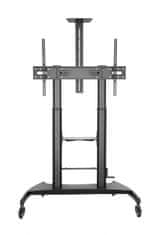 Gembird TVS-100T-02 podesivi TV stalak s kotačima, crni, 60"-100"