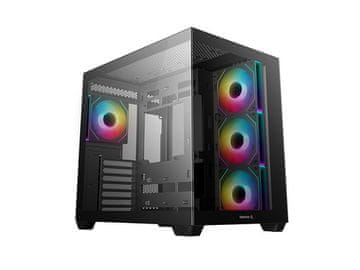 DEEPCOOL Računalno kućište DeepCool CG530 4F, ATX, Midi-Tower, ARGB, Kaljeno staklo, crno