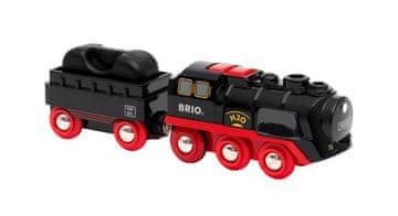 Brio BRIO baterijski vlak na paru, crveni/crni