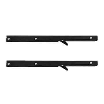 Maclean Maclean MC-196 sklopivi nosač za policu, 350-700 mm, 50 kg, 2 komada, crni