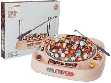 slomart LEAN TOYS magnetna igra pecanja - roza, glazba, vještina