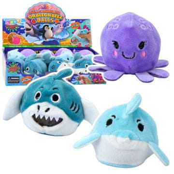 slomart LEAN TOYS Plišana igračka s vodenim kuglicama, morski motivi